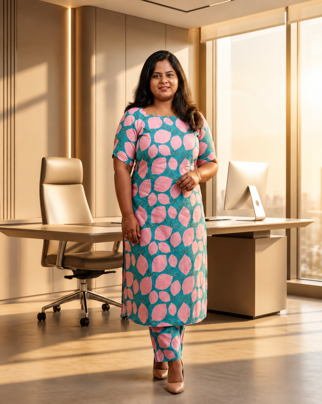 Blue Chandori Kurti